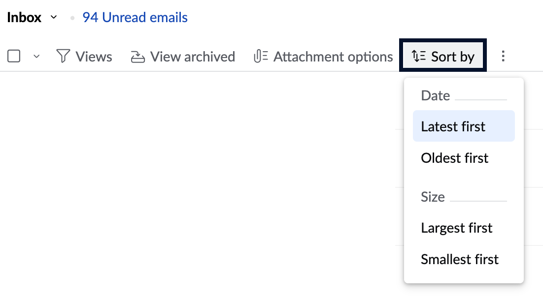 Sorting Emails