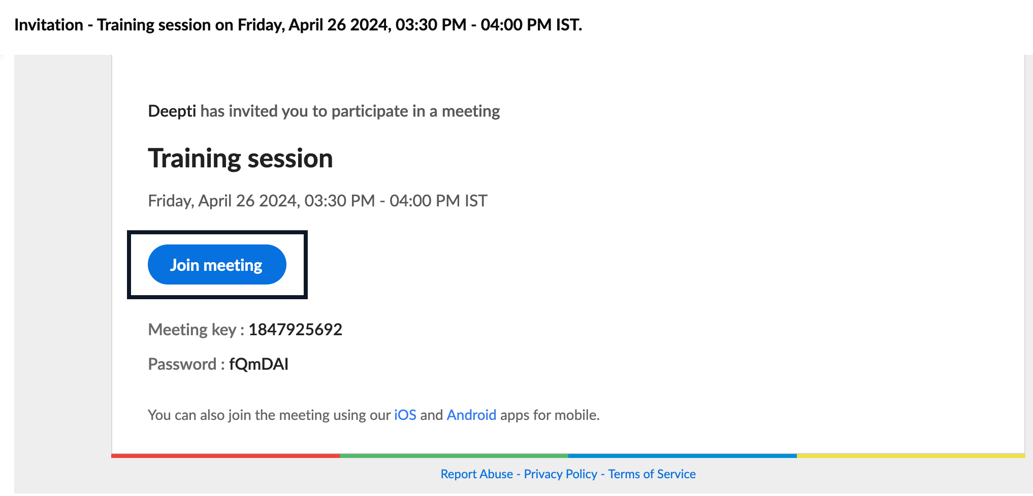 Event Invitation