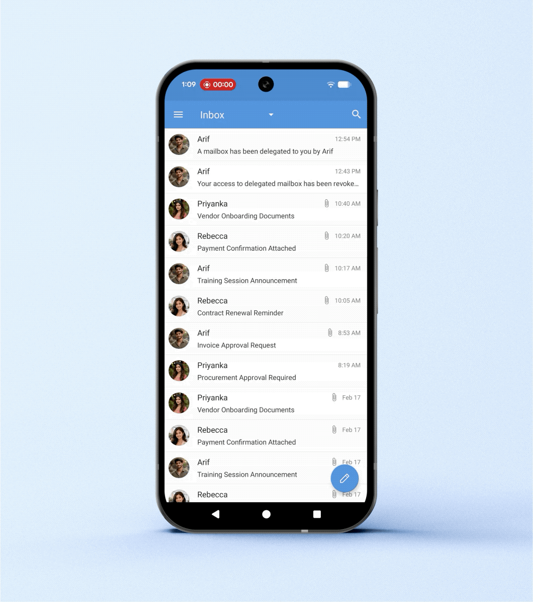delegated accounts using android
