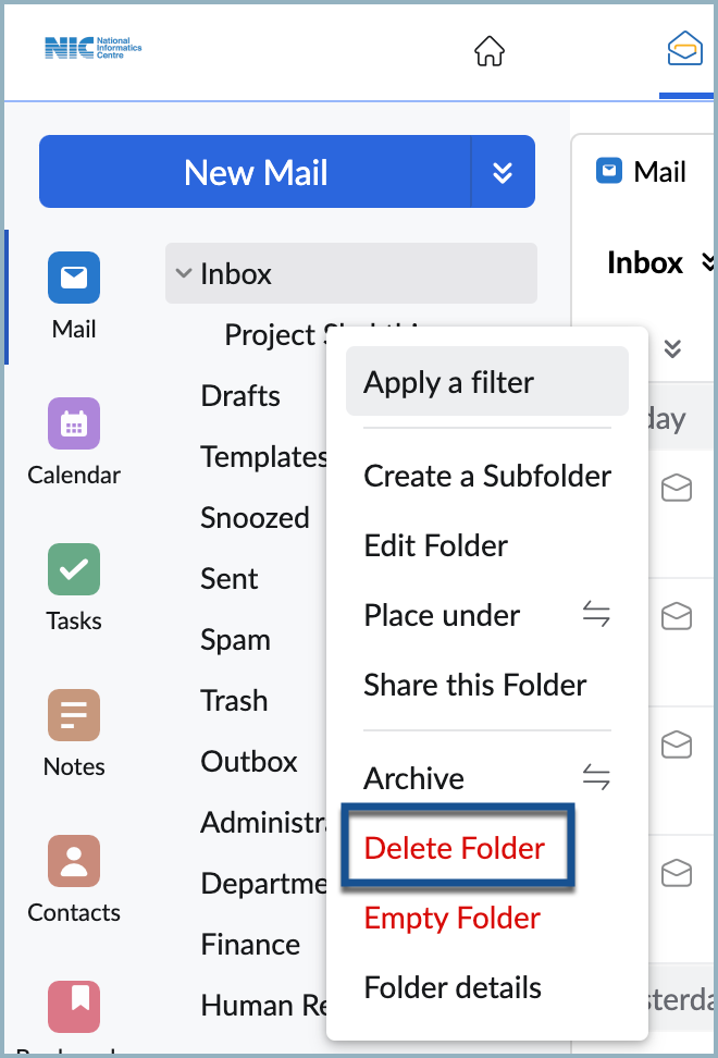Delete folder