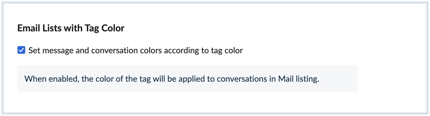 Email Lists with Tag Color 1