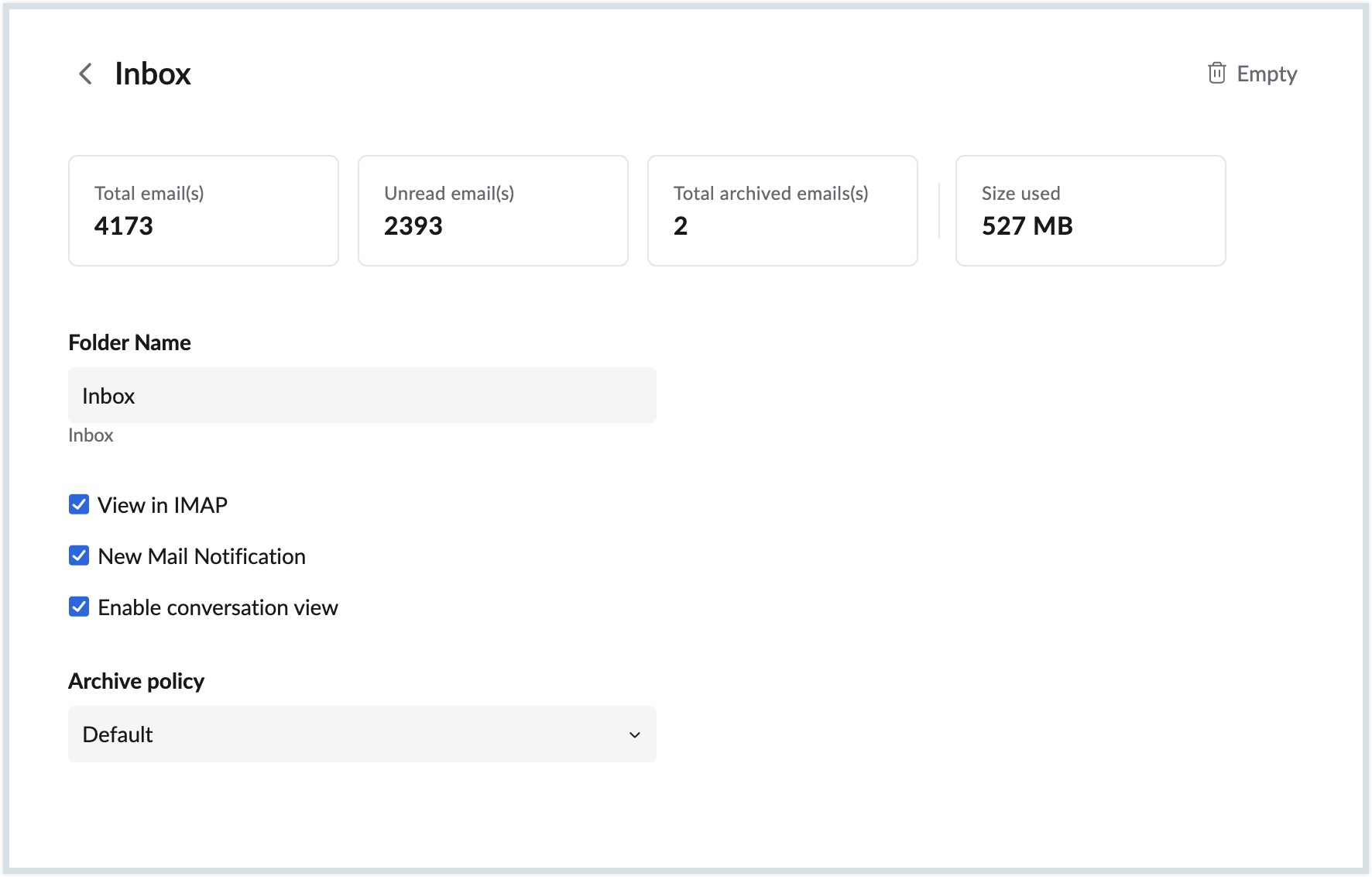 email size