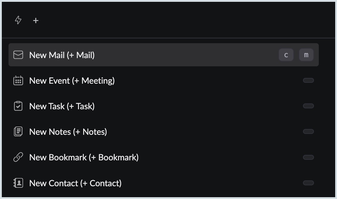 Create commands