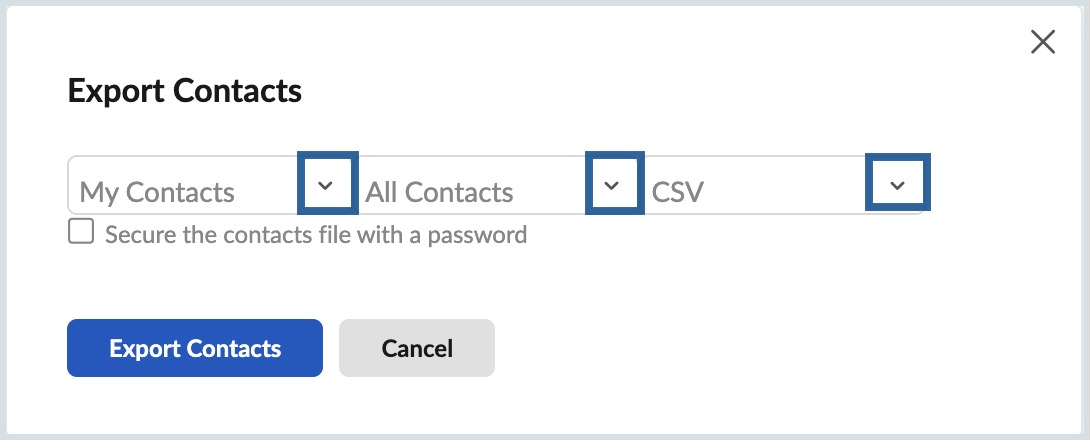 Export Contacts
