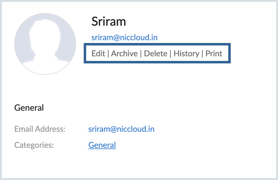 Contact Actions 2