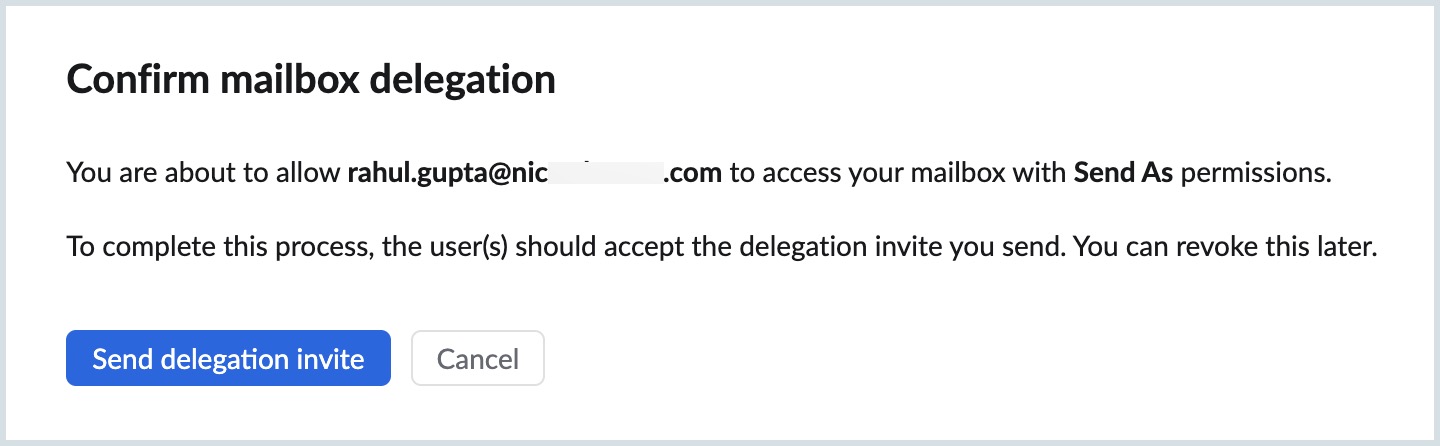 Delegate a mailbox 4