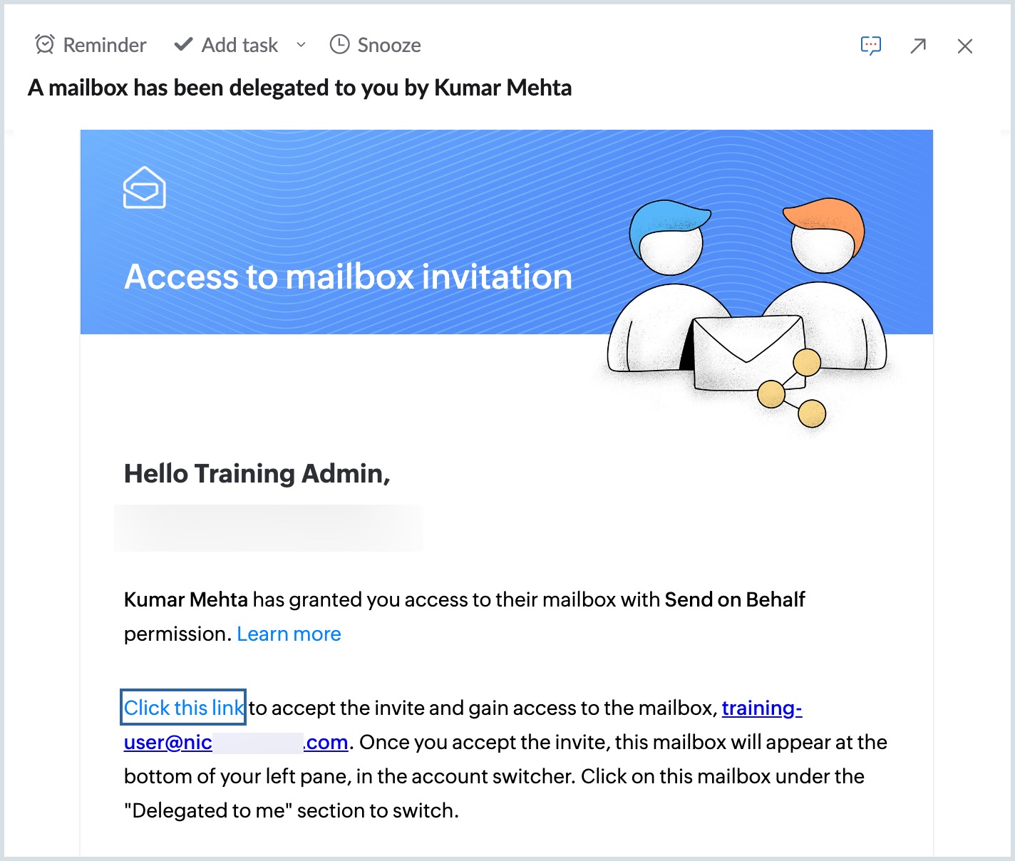 Accept the invite