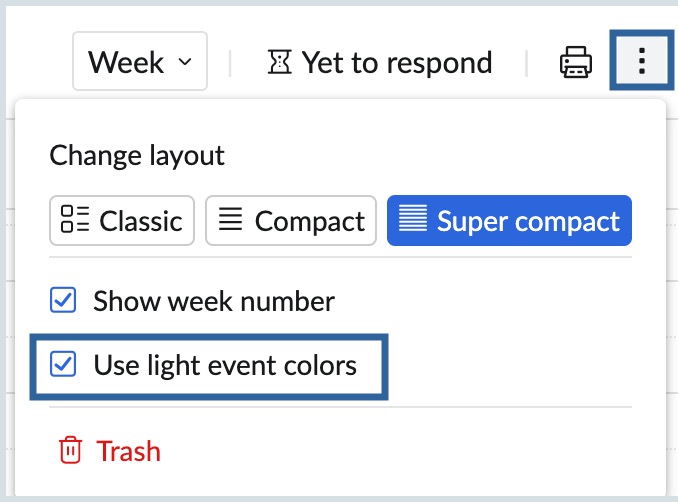event colors