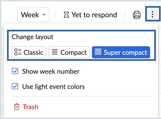 change layout