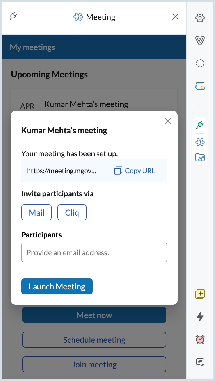 Launch meeting