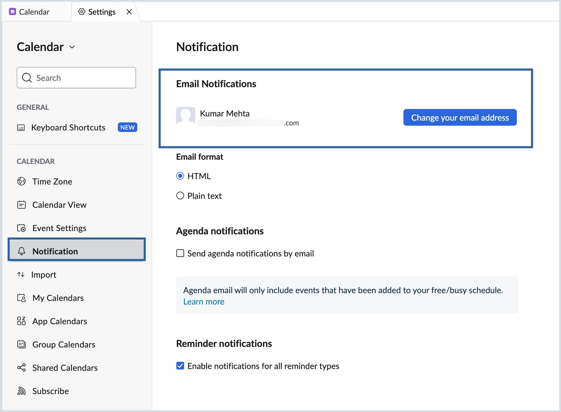 Email Notifications