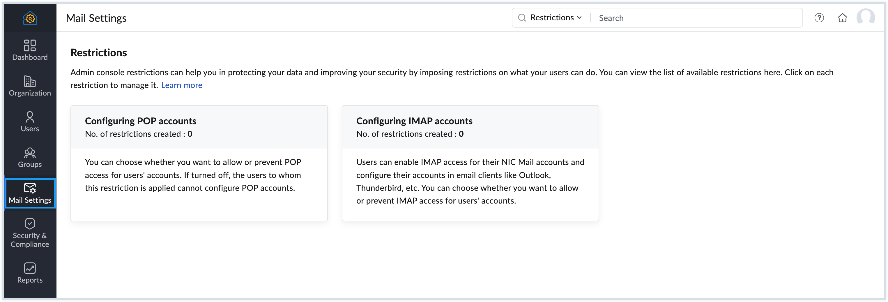 mail settings for psu