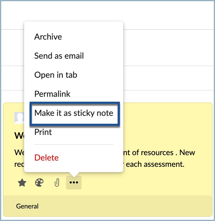 Make it as sticky note