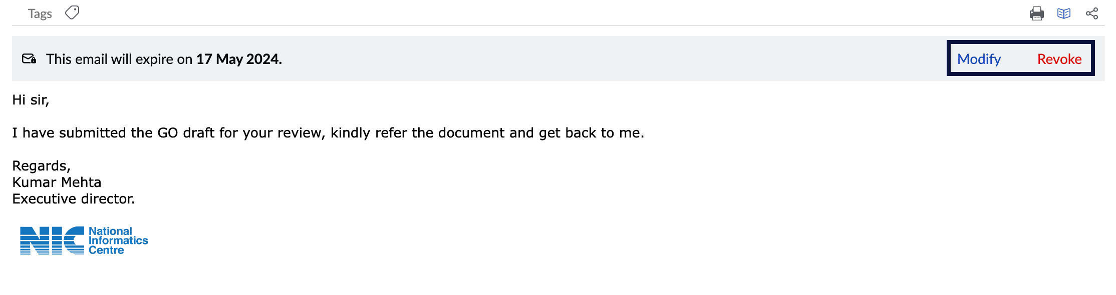 Modify or Revoke access to a SecurePass Email