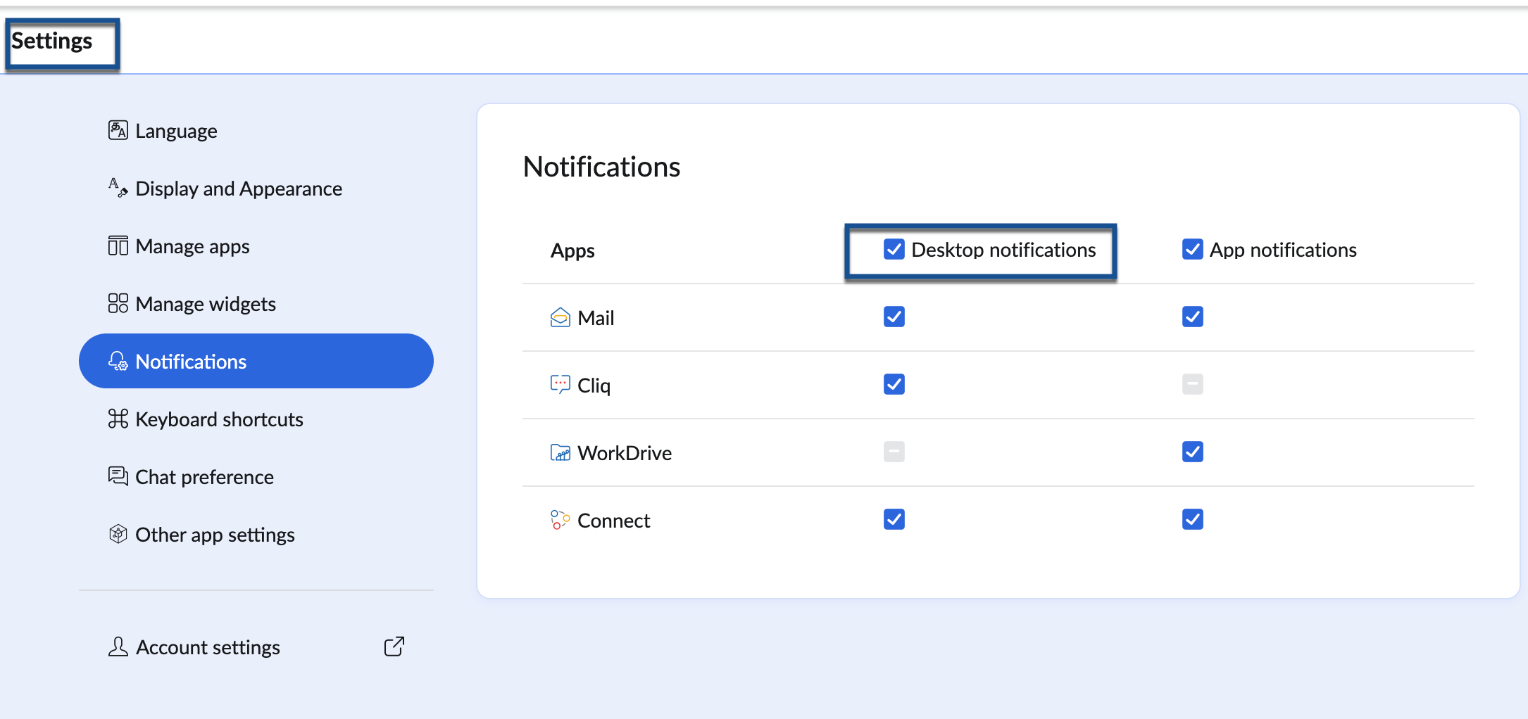 Enabling Desktop Notifications