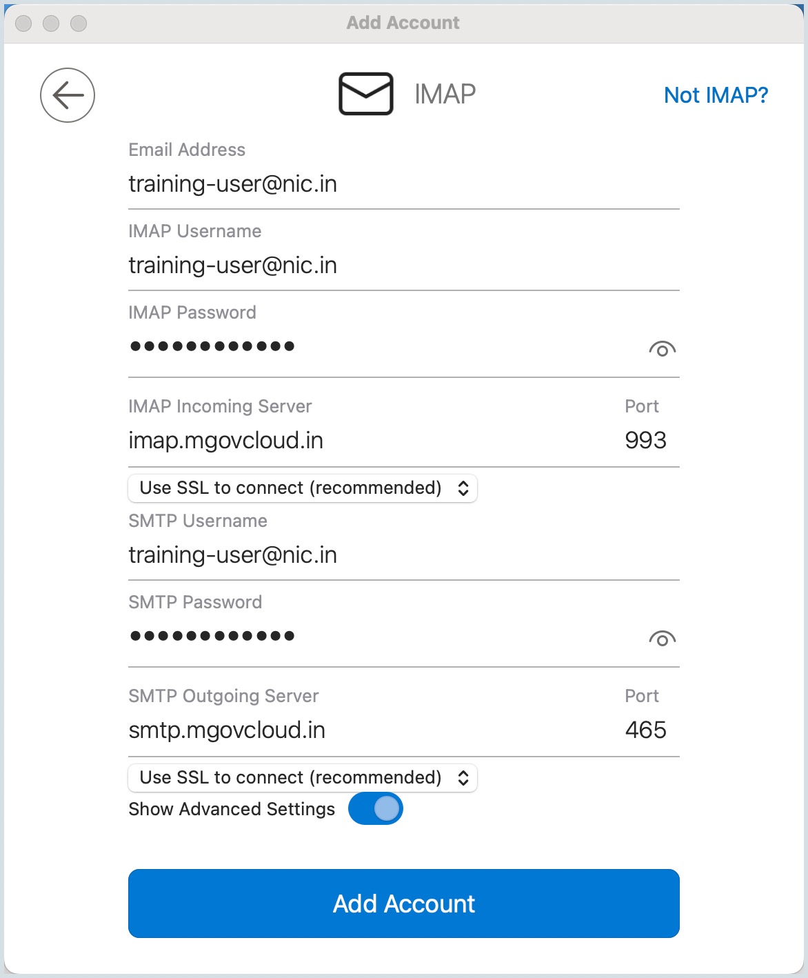 Server details