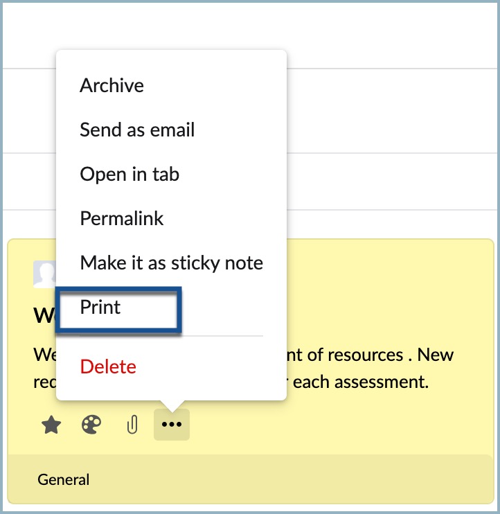 Print Notes