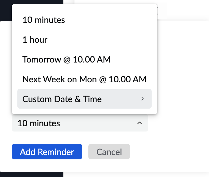 Custom Date and Time 