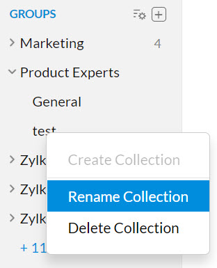 Edit Collection