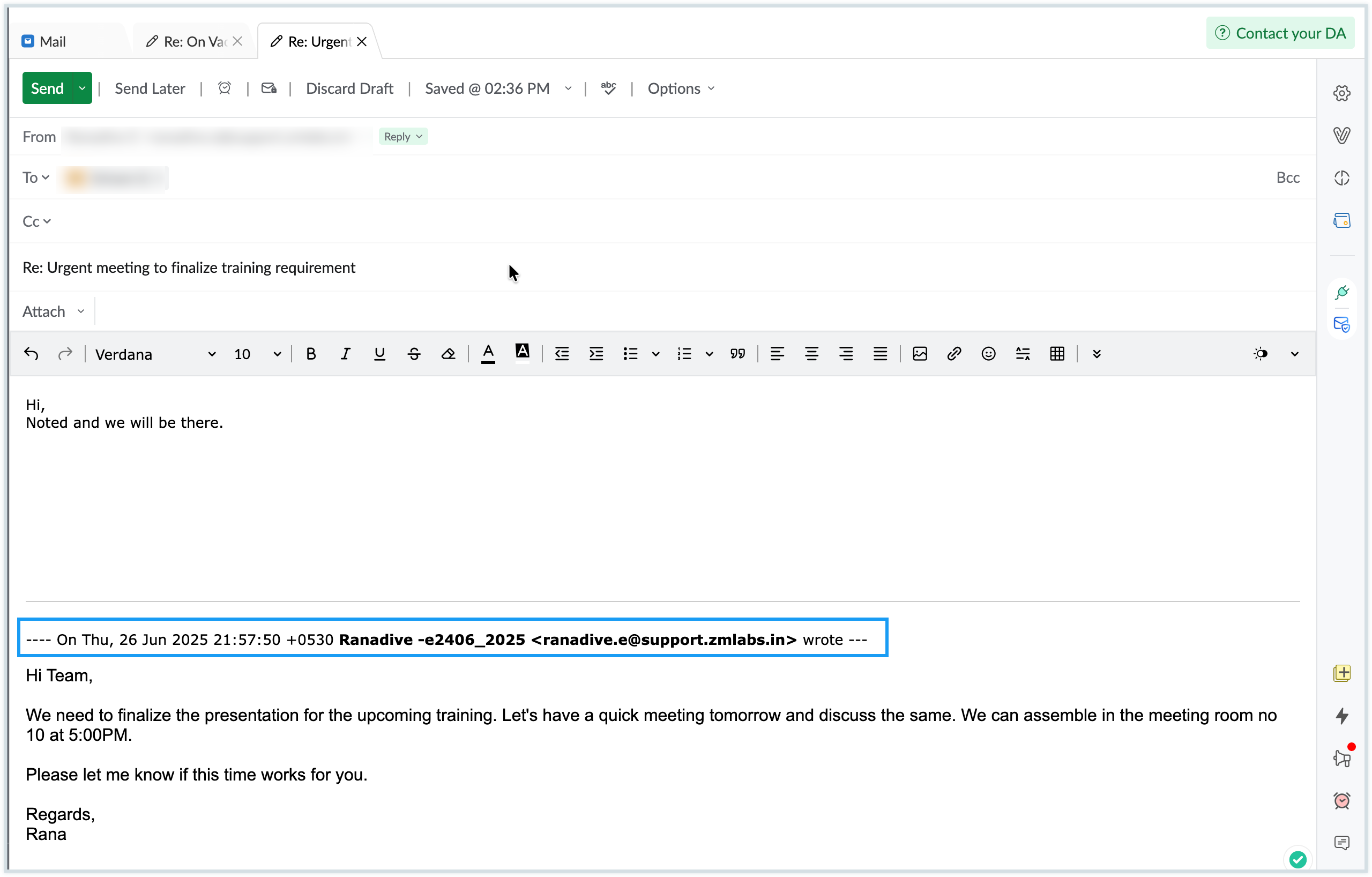 compact reply header 