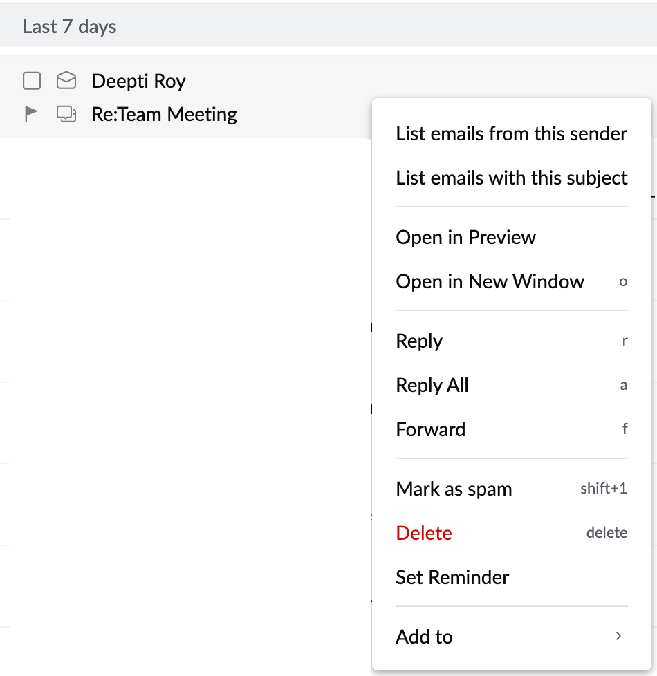 Message View Options