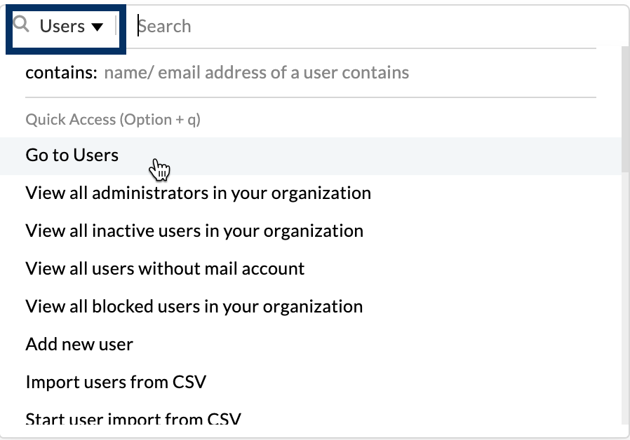 search query