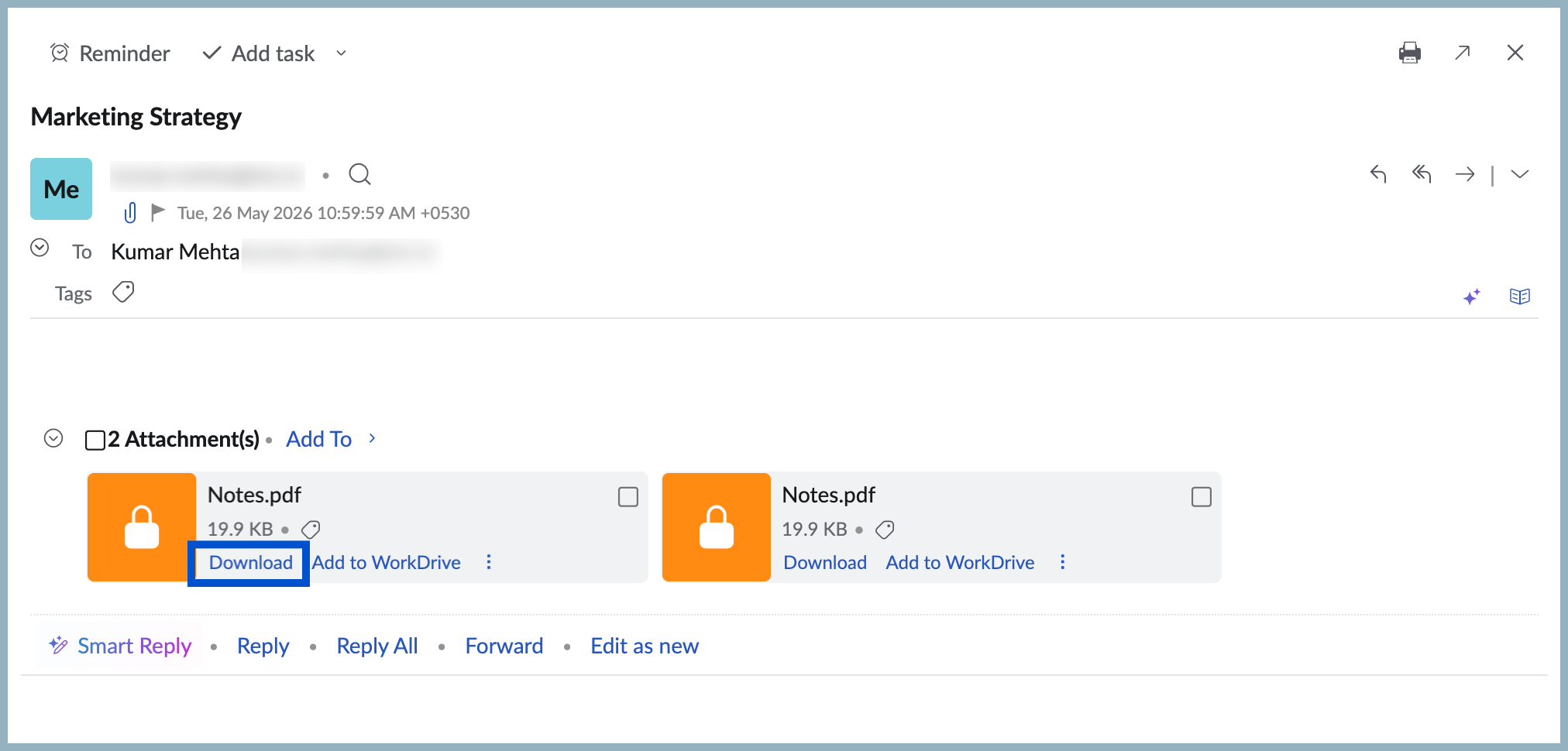 Sandboxing for Encrypted Attachments