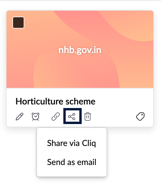 Sharing Bookmarks