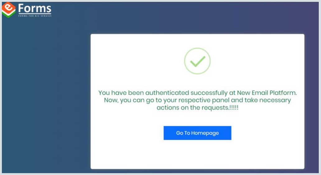  authentication successful