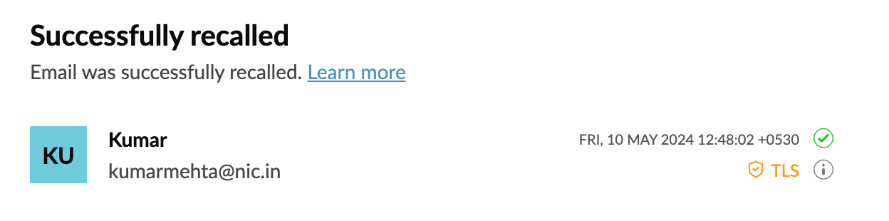 Recall Sent Emails In NICeMail NICeMail Services