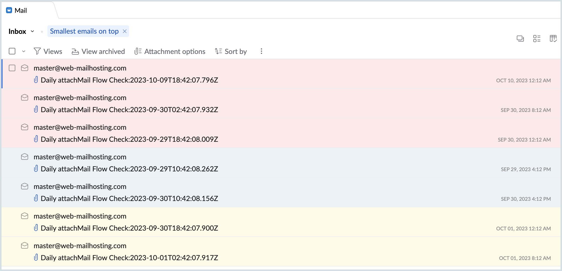 Email Lists with Tag Color 2