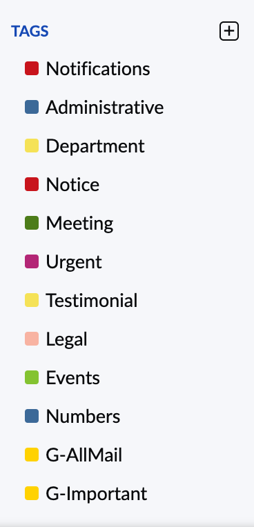 view your bookmarks by tags