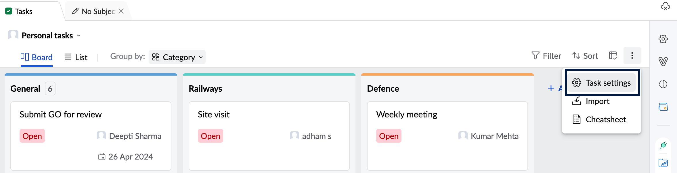 Add custom fields to your tasks