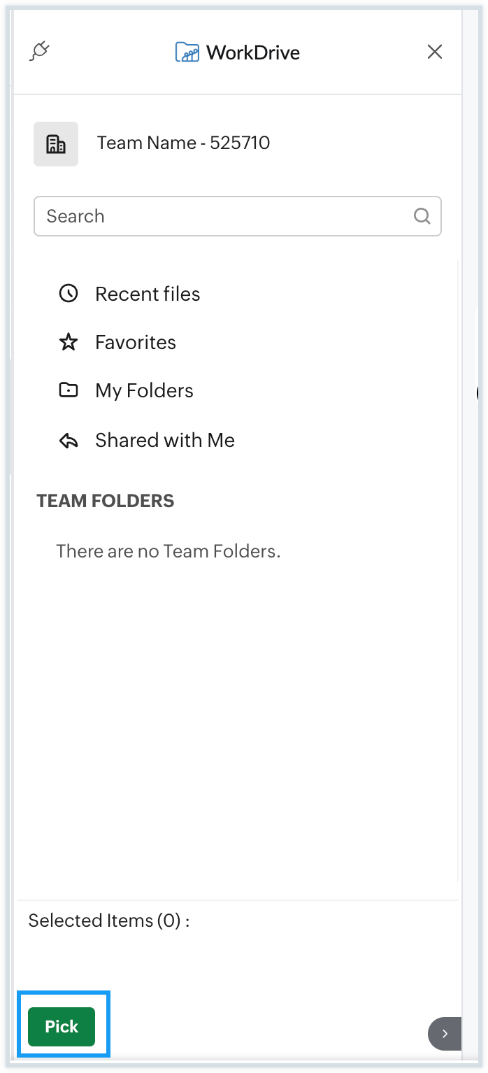 upload email attachments to workdrive