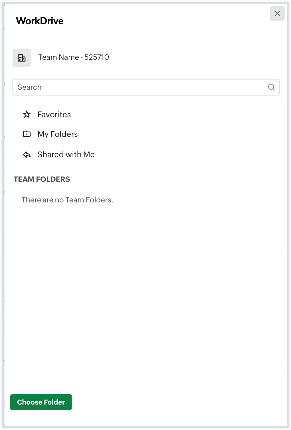 upload email attachments to workdrive filter